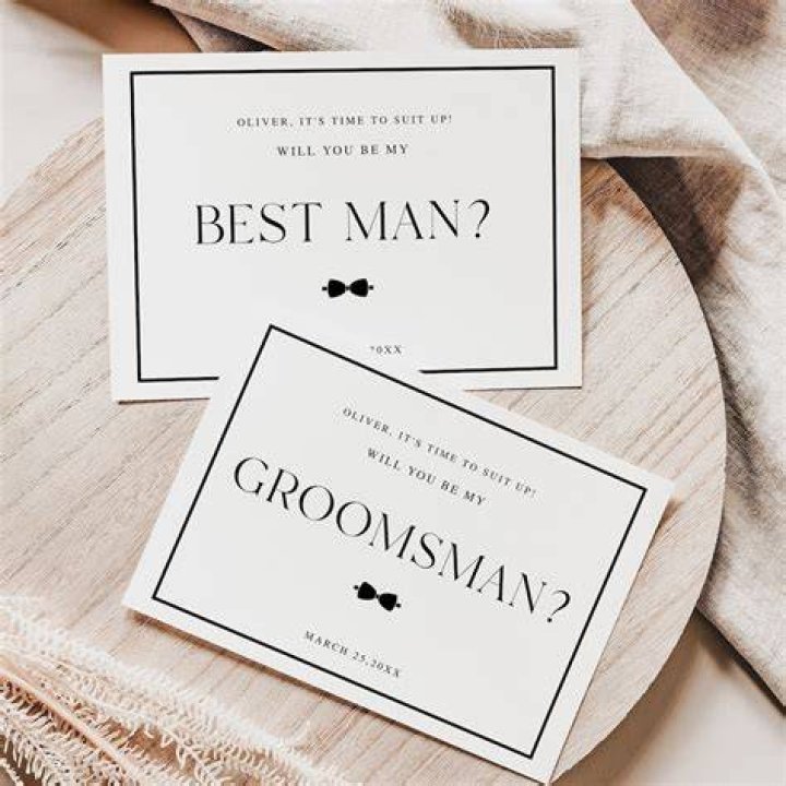 Groomsmen cards, Best Man cards, post card, bridal party cards , thank