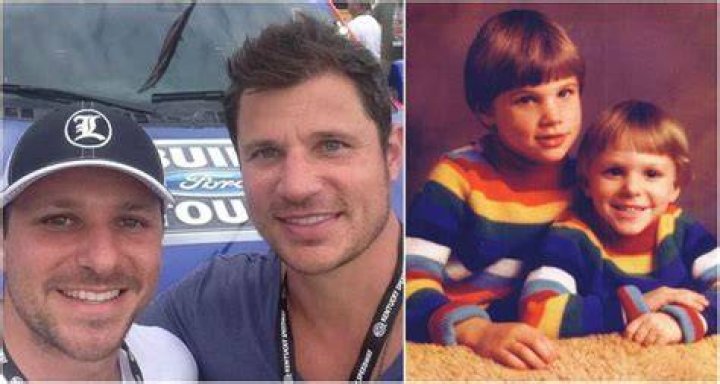 Handsome Nick Lachey of 98 Degrees and his family