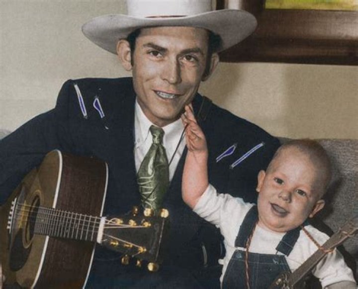 Hank Williams senior and his grand son Hank Williams the third .. They