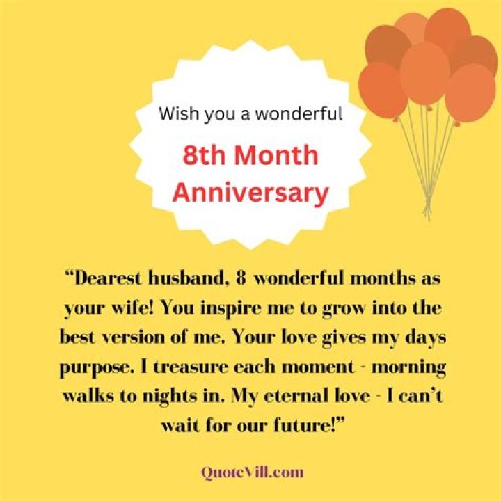 Happy 8th Month Anniversary Quotes. QuotesGram