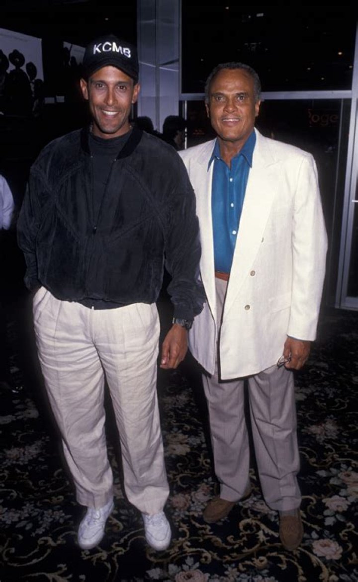 Harry Belafonte with his son David (c.1958)