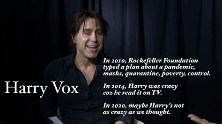 Harry Vox and the 2010 Rockefeller &ldquo;Scenario&rdquo; YouTube
