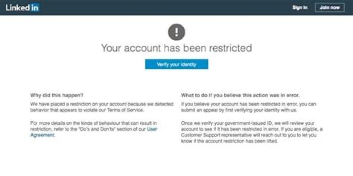 Has Your LinkedIn Account Been Restricted?