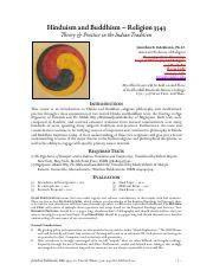 Hinduism and Buddhism by Jonathan Edelmann