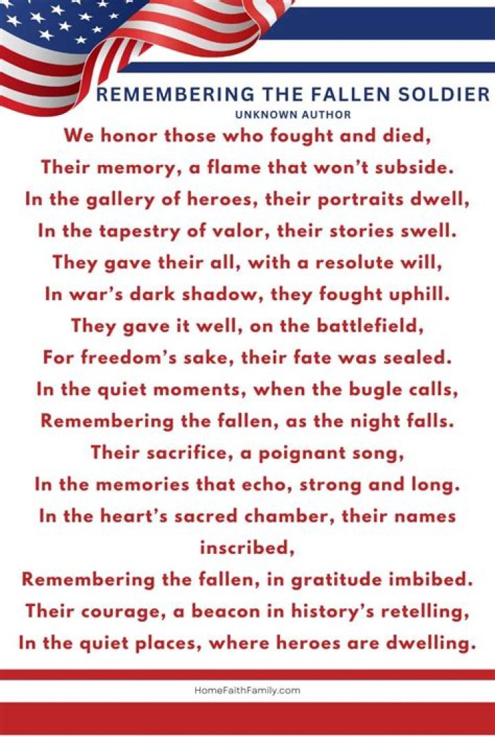 Honoring those who died serving