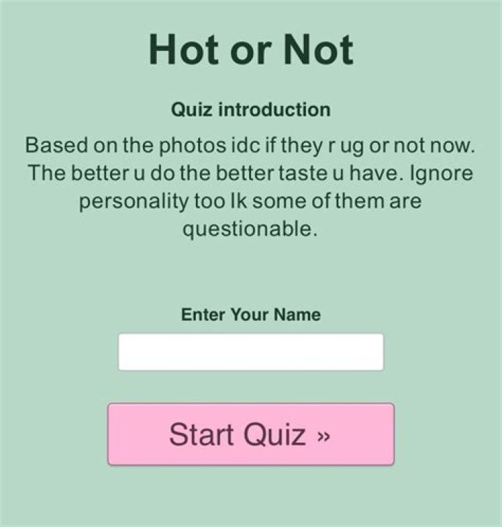 HOT or NOT game Random Fanpop Page 11
