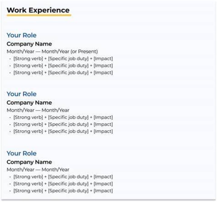 How do you list informal experience on a resume? ·