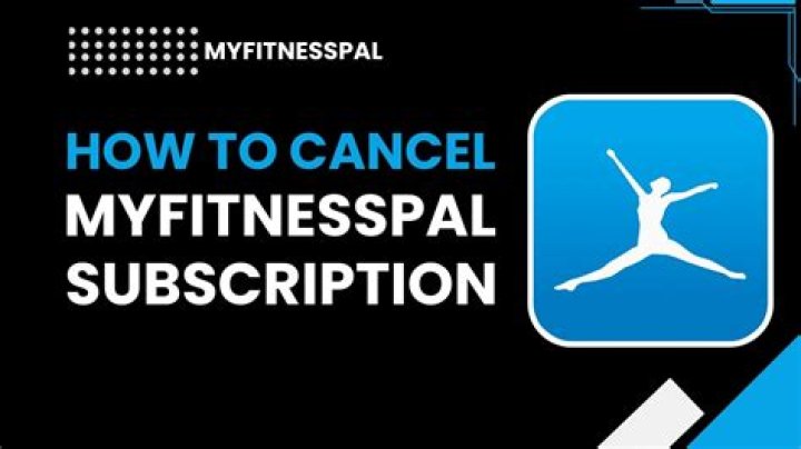 How to Cancel MyFitnessPal Subscription/Membership?
