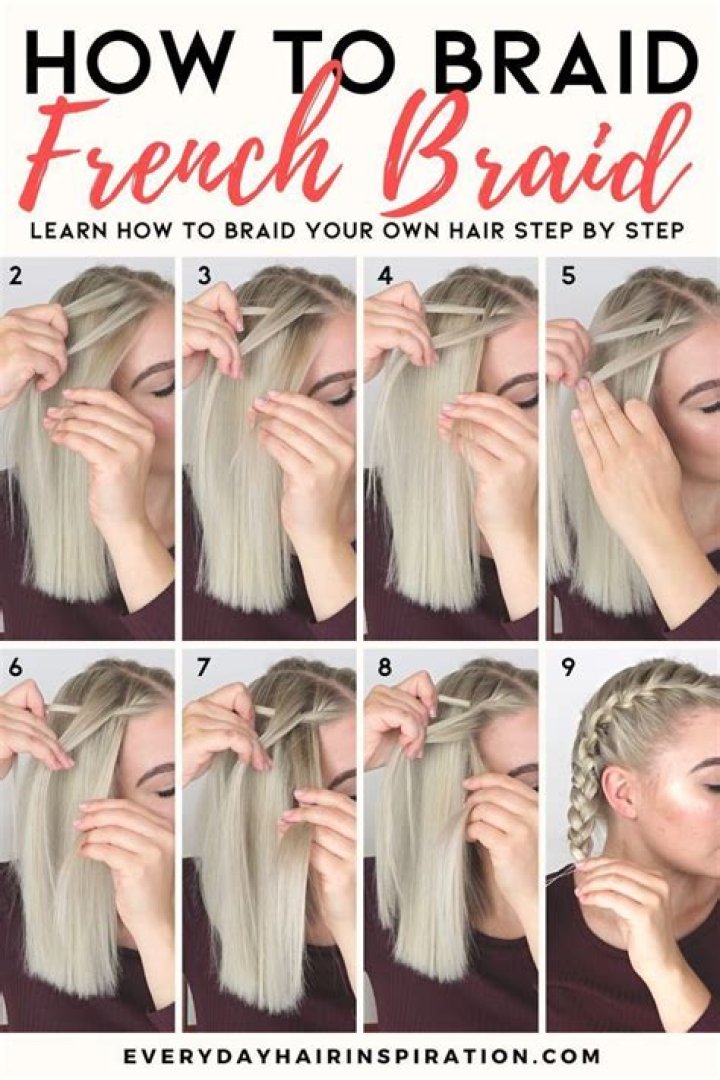 How to do French Braids Step by Step How To French Braid Hair Long