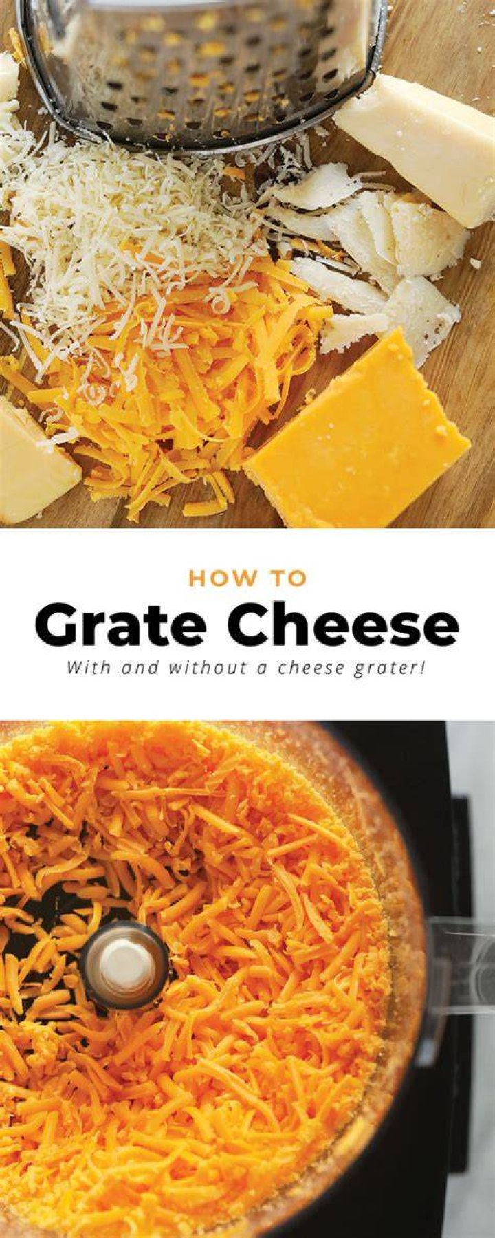 How to Grate Cheese (Without a Cheese Grater!) Cheese Knees
