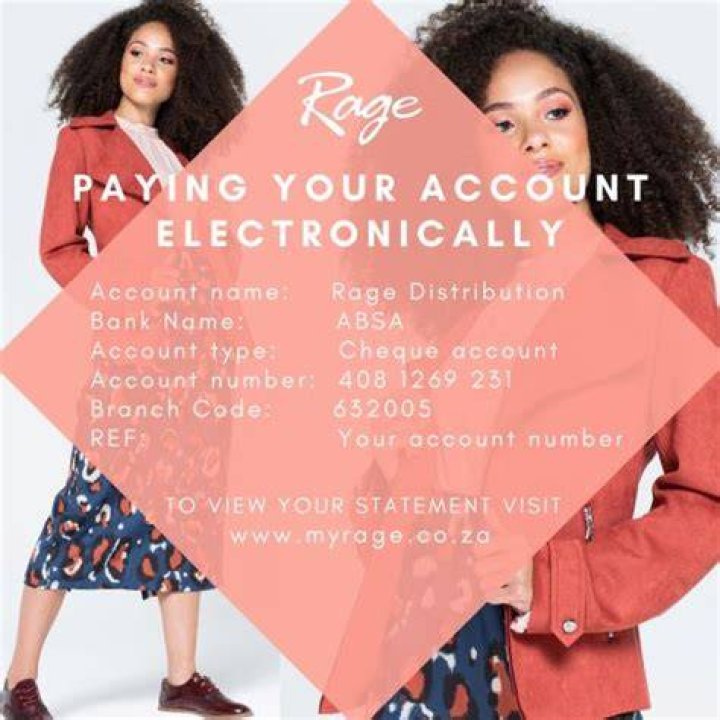 How to pay Rage account online, including banking details