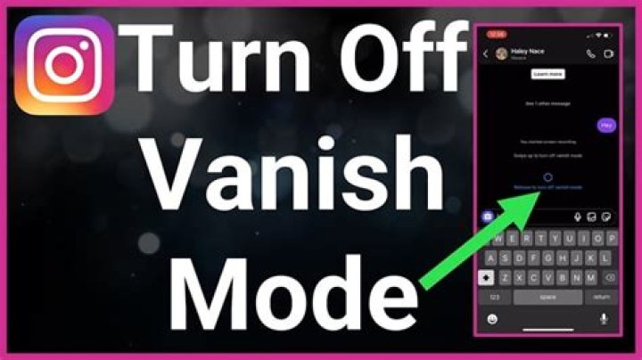 How To Turn Off Vanish Mode On Instagram YouTube