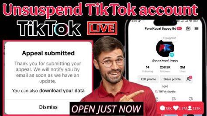 How To Unsuspend Tiktok Account YouTube