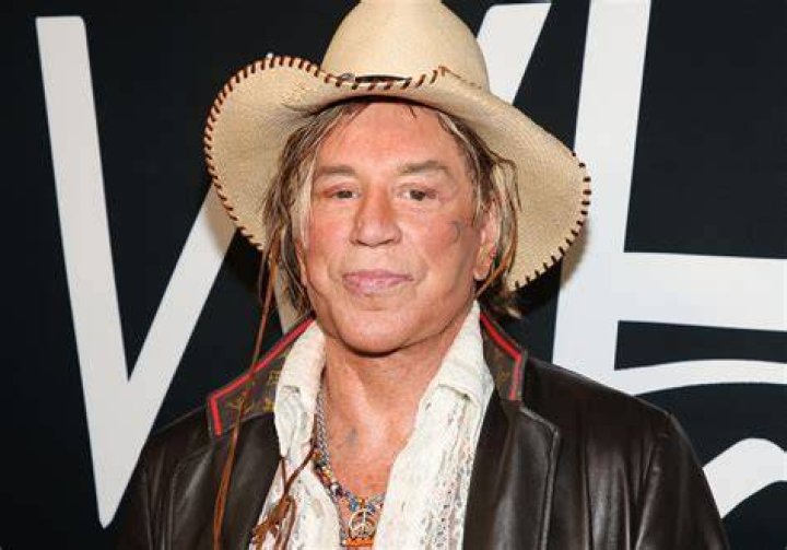 in BLUE Mickey Rourke, Vintage Mickey, Hollywood Actor