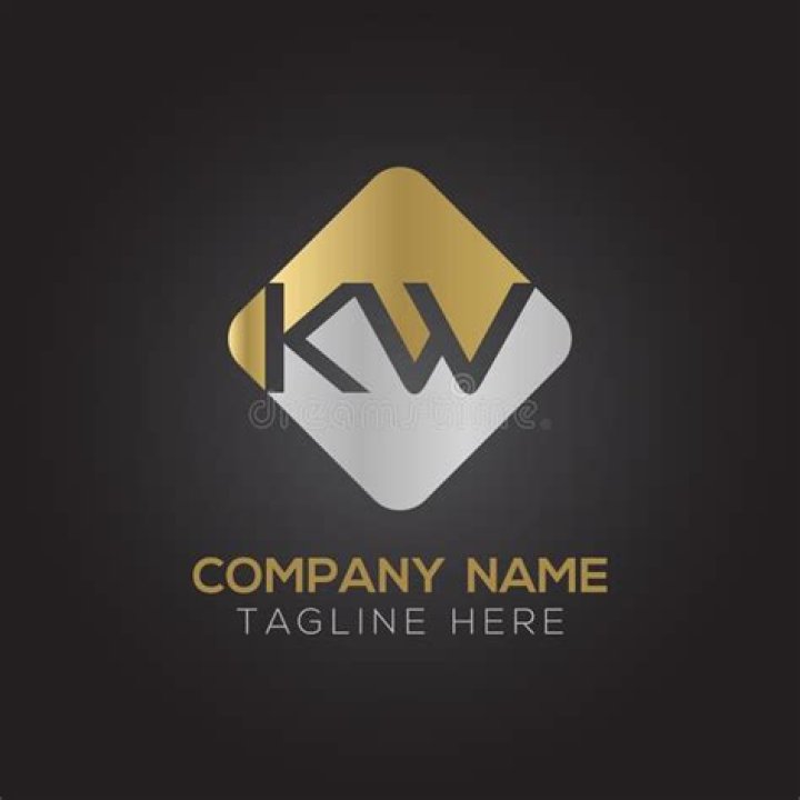 Initial ALphabet KW Logo Design vector Template. Abstract Letter KW
