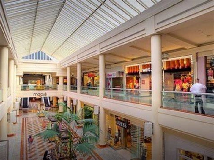 Inside the Stonestown Galleria. I miss the old 1 story open mall. It