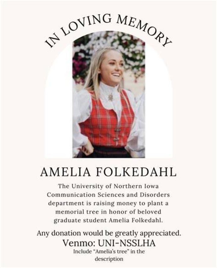 Iowa Amelia Folkedahl Obituary And Death Cause Linked To Accident
