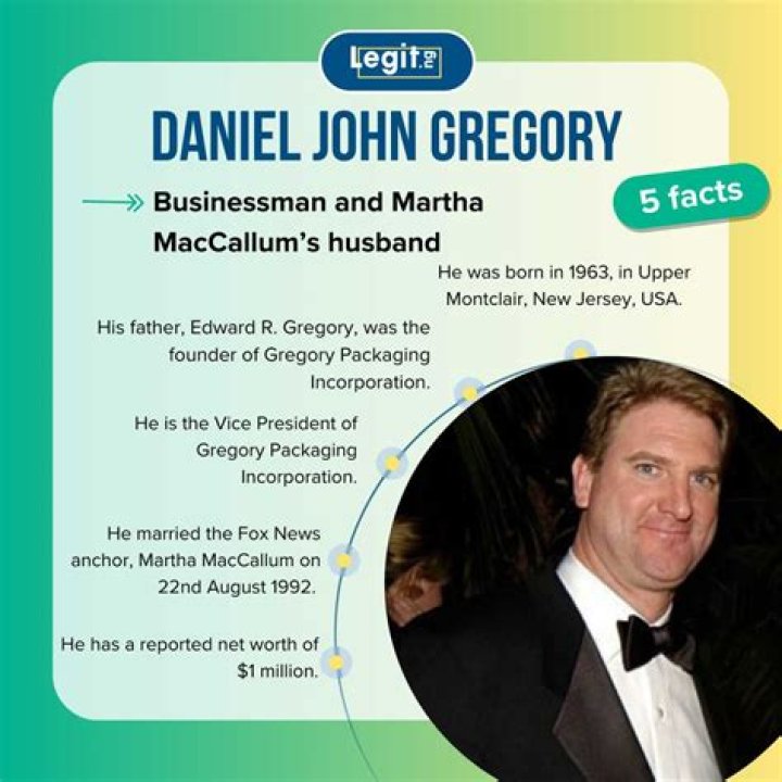 Is Daniel John Gregory The Husband Of Martha MacCallum?