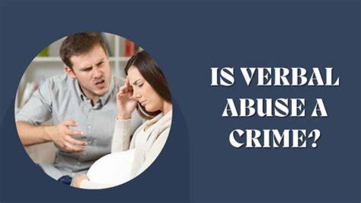 Is verbal harassment a crime? ·