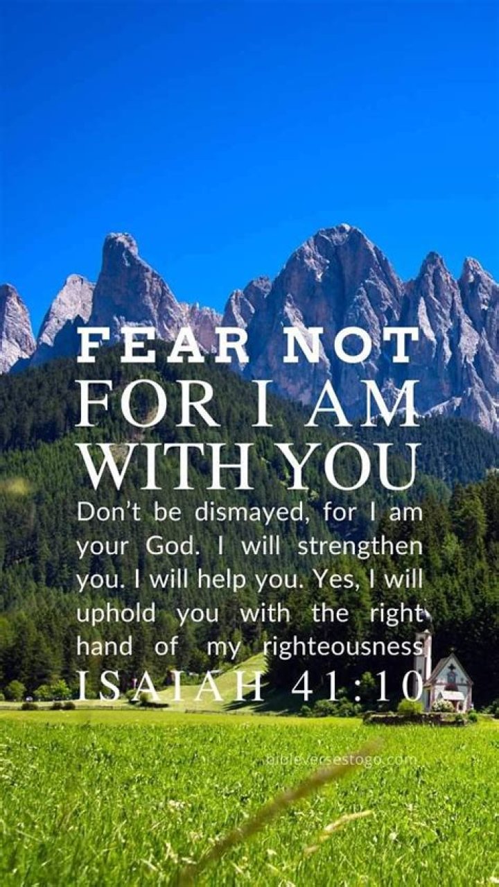 Isaiah 4110 Don't Be Afraid Popular Bible Verses, Inspirational