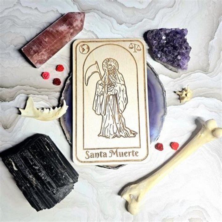 Items similar to Santa Muerte Prayer Card on Etsy