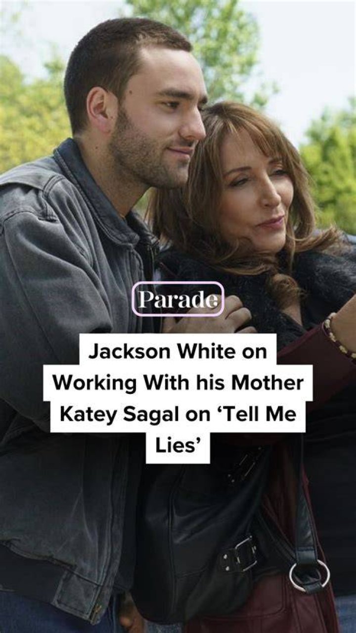 Jackson White with mother Katey Sagal and sister Jackson White with mother Katey Sagal and sister