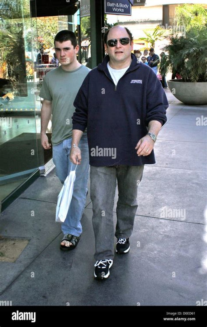 Jason Alexander and his son shopping in West Hollywood Los Angeles