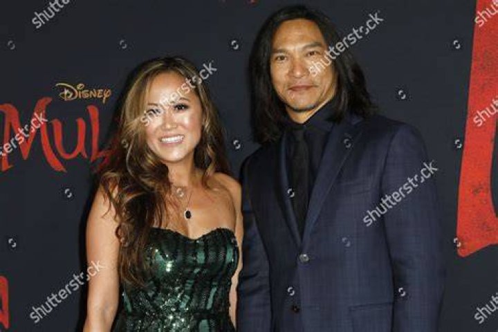 Jason Scott Lee R Wife Diana Editorial Stock Photo Stock Image