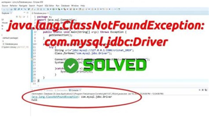 Java Lang Classnotfoundexception Mysql Jdbc Driver Solved Hot Sex Picture