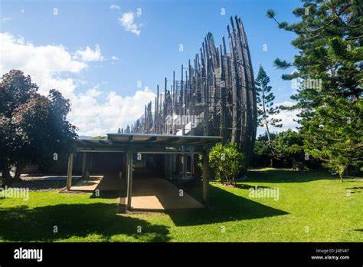 Jeanmarie Tjibaou cultural centre. Noumea New Caledonia. Designed by