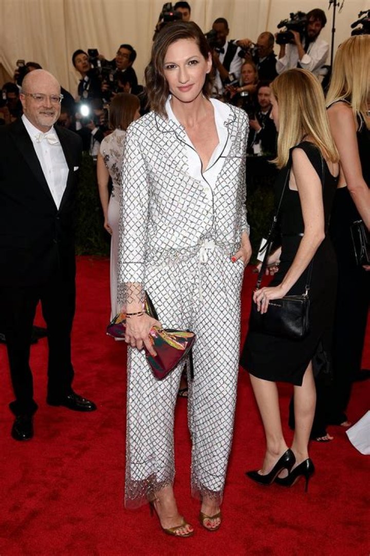 Jenna Lyons At The Met Gala Wears Bedazzled J. Crew Pajamas That Are