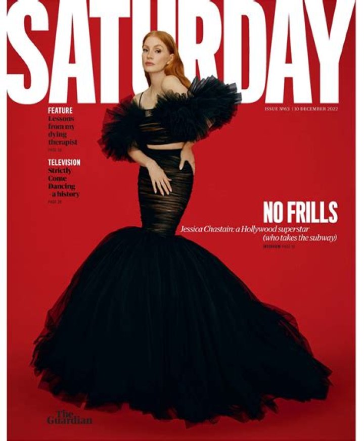 Jessica Chastain The Saturday Guardian 12/10/2022 Issue &bull; CelebMafia