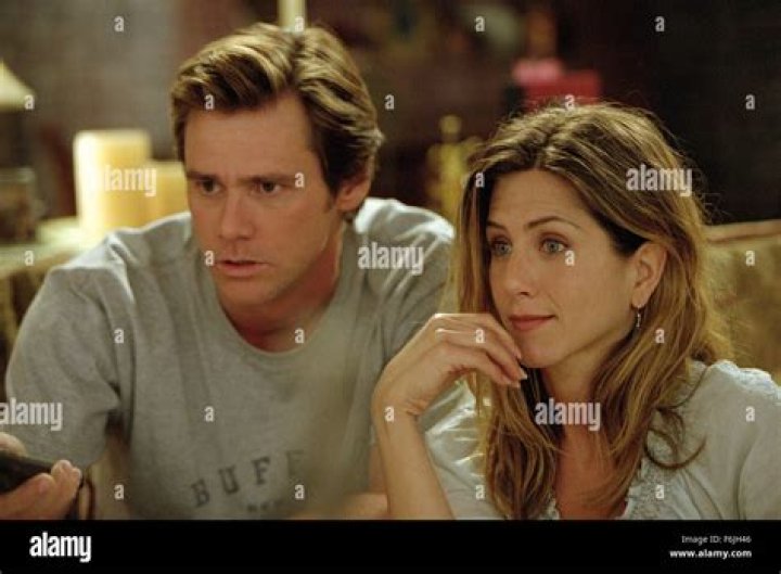 Jim jennifer aniston bruce almighty hires stock photography and images