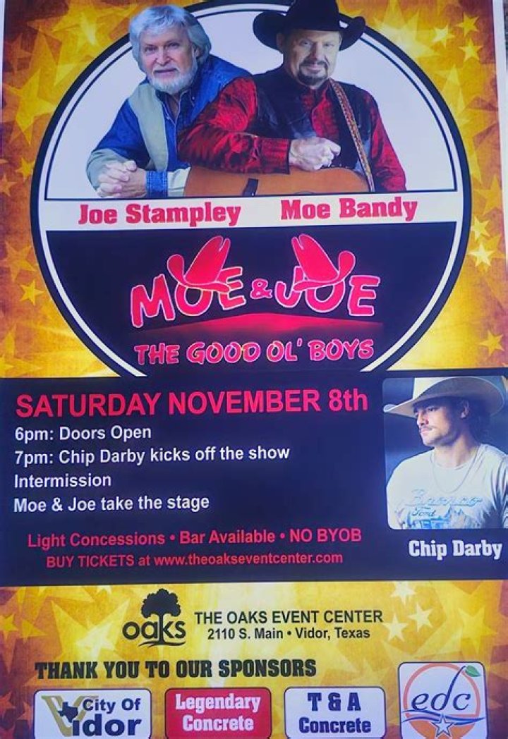 Joe Stampley Tickets, 2023 Concert Tour Dates Ticketmaster