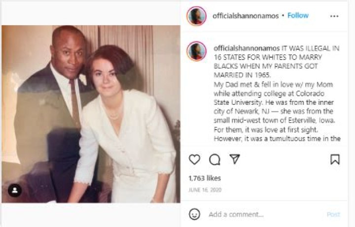 John Amos and Noel J. Mickelson tied the knot when interracial