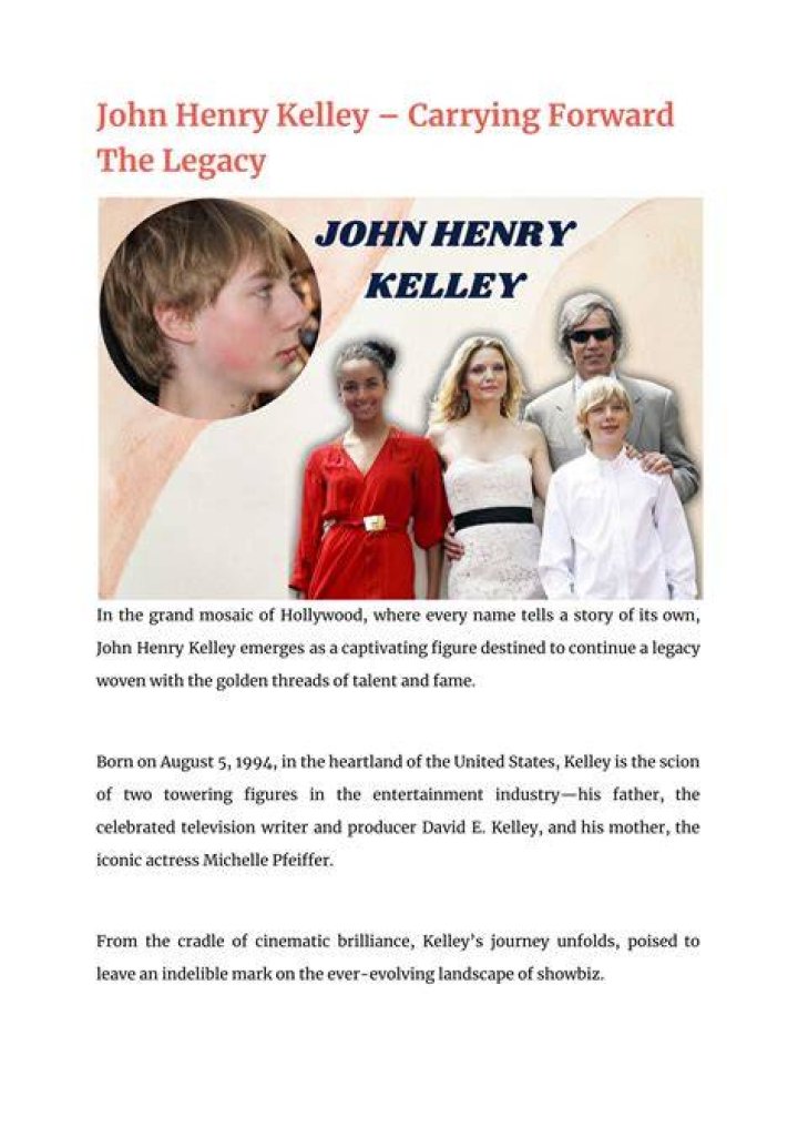 John Henry Kelley's Identity And Age Unveiled