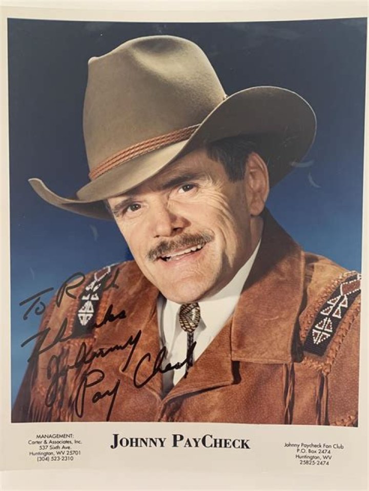 Johnny PayCheck Signed Photo ubicaciondepersonas.cdmx.gob.mx