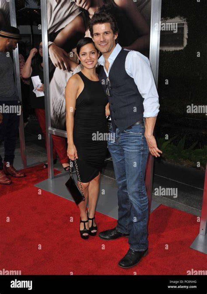 Johnny Whitworth and wife Silvia Brindis at The Words Premiere at the