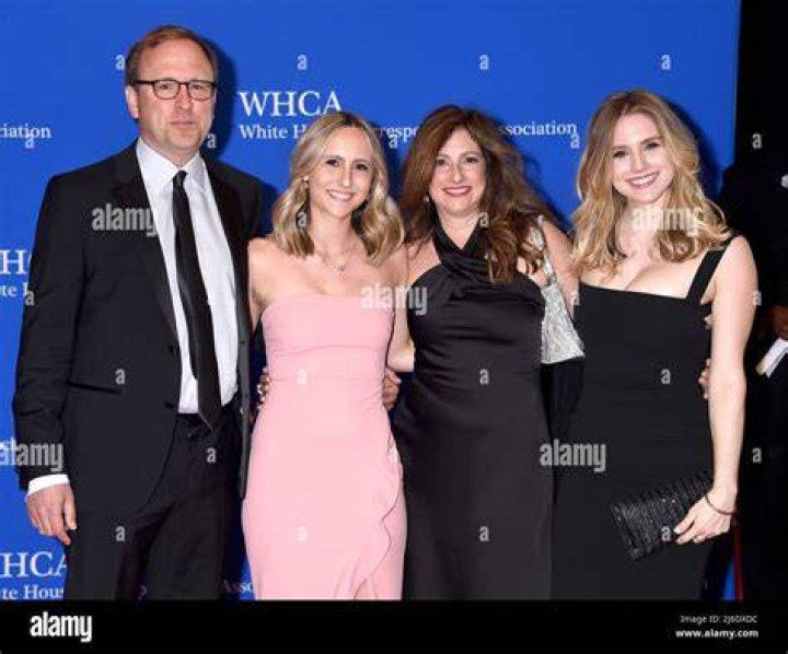 Jonathan Karl, Maria Karl, Emily Karl and Anna Karl arriving at the