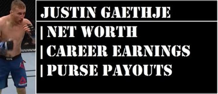Justin Gaethje Career Earnings, Net Worth and Info MMA Salaries