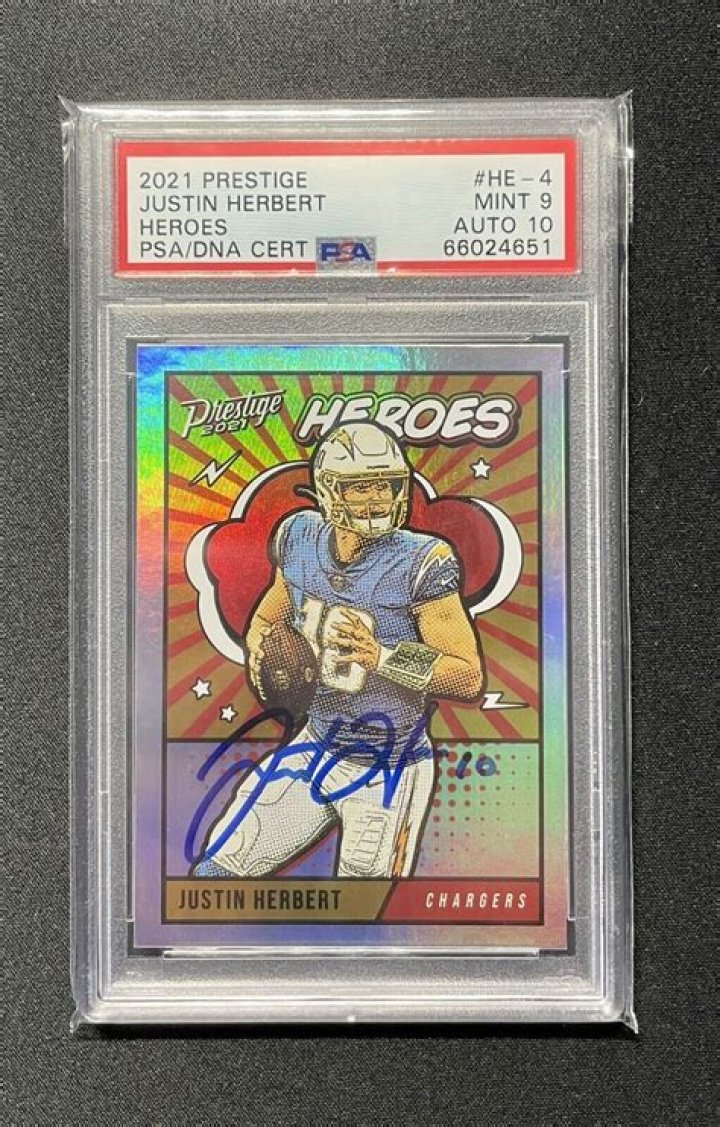 Justin Herbert 2021 Prestige Heroes 4 Price Guide Sports Card Investor