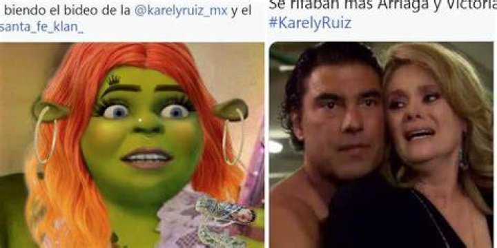 Karely Ruiz y Santa Fe Klan se dan tremendo beso y la acusan de