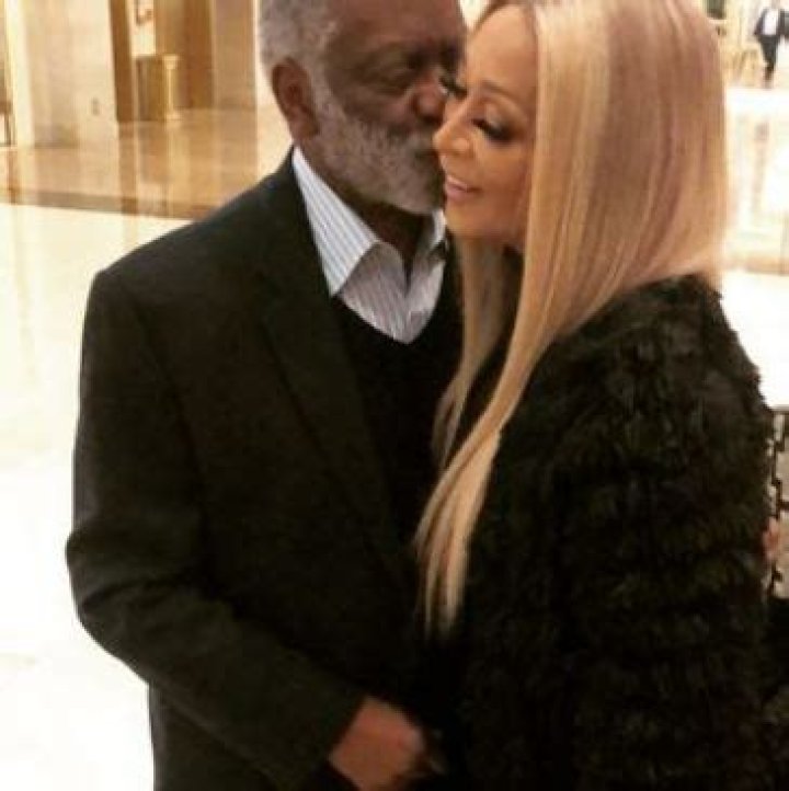 Karen Huger With her husband Raymond Huger arrive to WWHL in New York