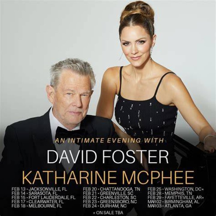Katharine McPhee & David Foster Take Son Rennie On Family Outing