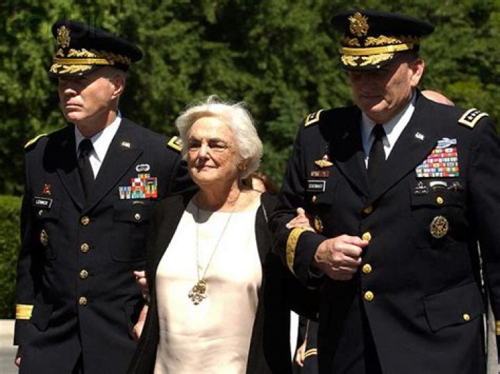 Katherine Westmoreland at the funeral for her husband Gen.&hellip; Flickr