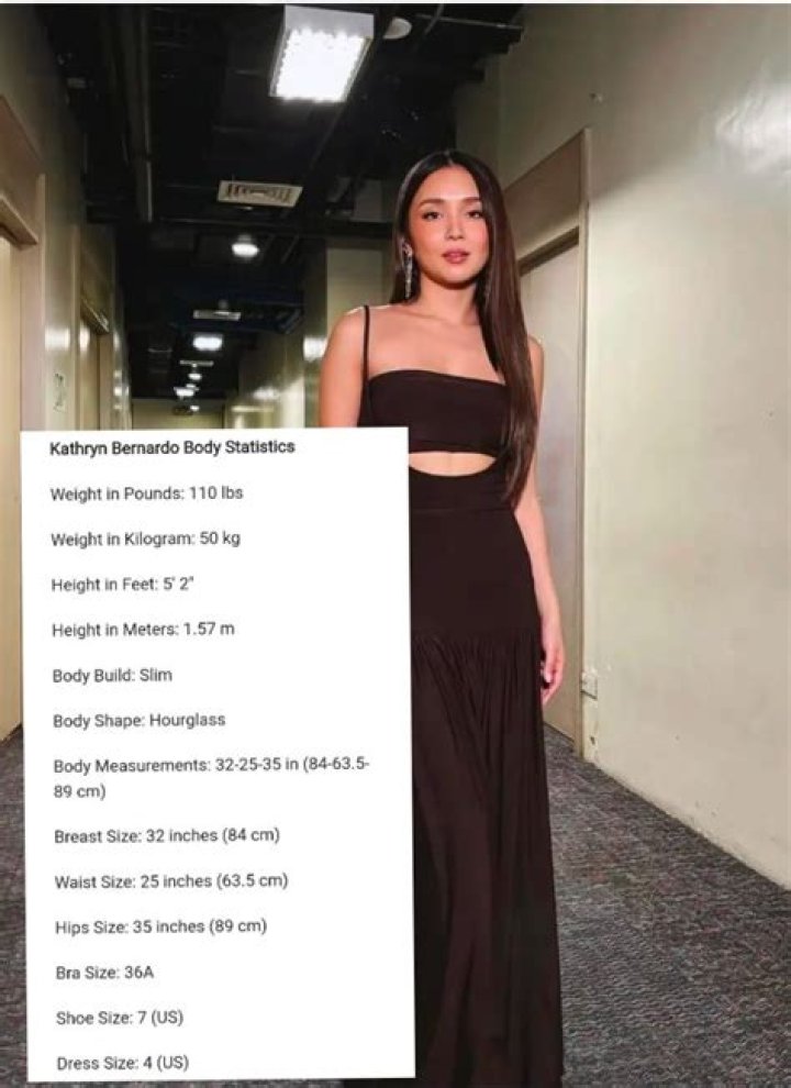 Kathryn Bernardo Weight Height Ethnicity Hair Color Eye Color