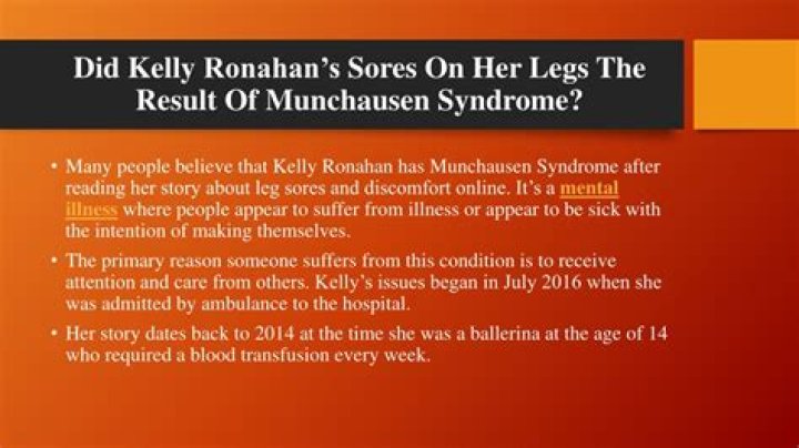 Kelly Ronahan Story Explained Munchausen by or a Misdiagnosis?