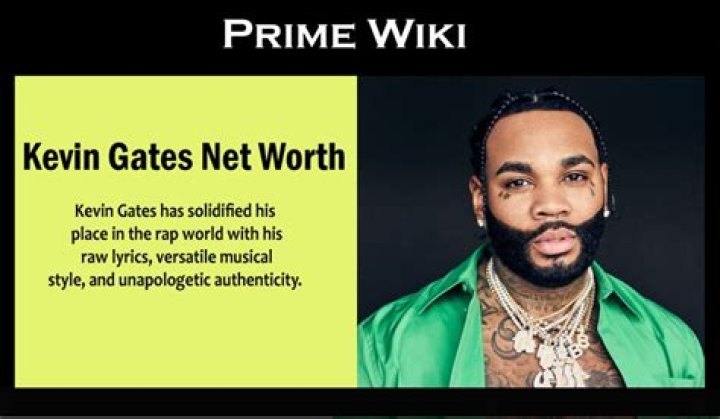 Kevin Gates Net Worth How Much Is the Rapper Worth? Patty360