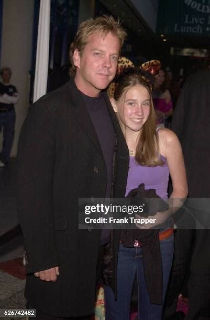 Kiefer Sutherland and daughter Sarah at the premiere of Josie And The