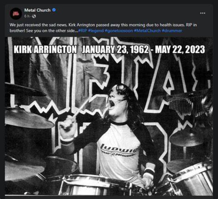 Kirk Arrington Death Cause, How Did Drummer Kirk Arrington Die? News
